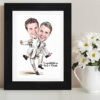 2 Guys Wedding Caricature 1