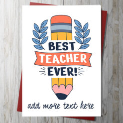 Best Teacher Ever Card 2