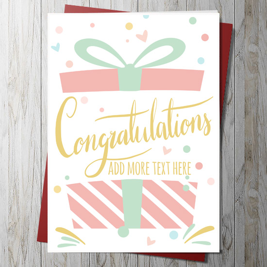 Congratulations Card - Personalised