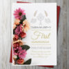 Floral Communion Card