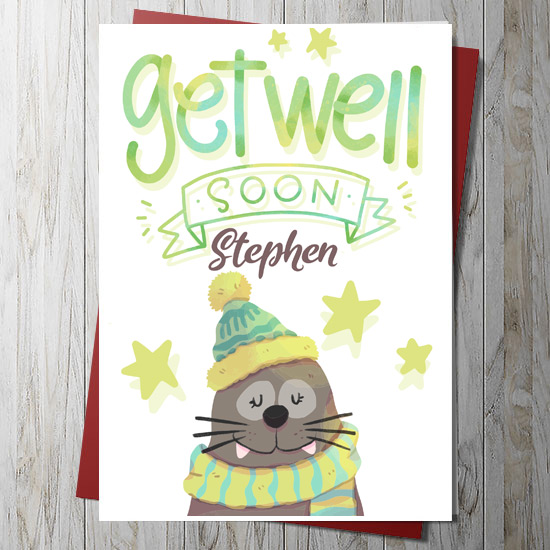 Get Well Soon Seal Card