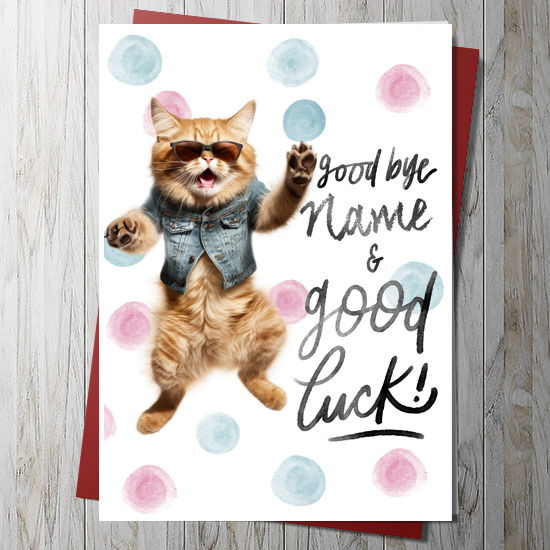 good bye kitty card