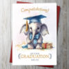 graduation card elephant