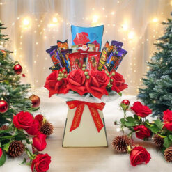 Merry Christmas Chocolate Floral Bouquet