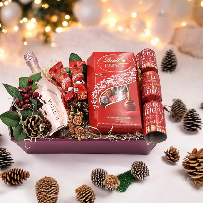 Luscious Lindor Red Christmas Delight Hamper