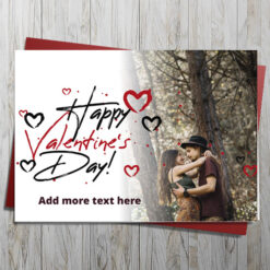 Happy Valentine's Day Card photo upload 1