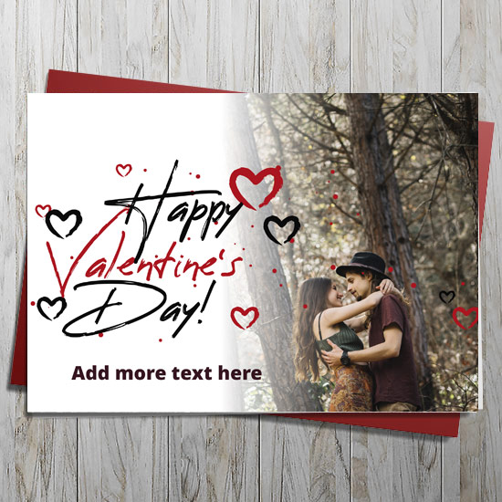 Happy Valentine's Day Card photo upload 1