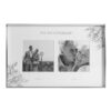 Silver Foll Floral Double Photo Frame - 50th Anniversary