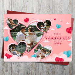 Valentine's Day 5 Photo Upload Card