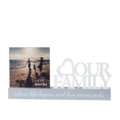 Our Family Celebrations Cut Out Photo Frame 4x4
