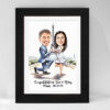 Engaged in Paris Caricature