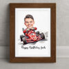 Race Car Driver Caricature