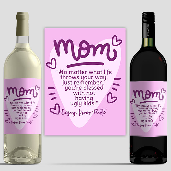 funny wine for mom