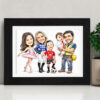 Custom Caricature for 6 People