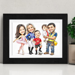 Custom Caricature for 6 People