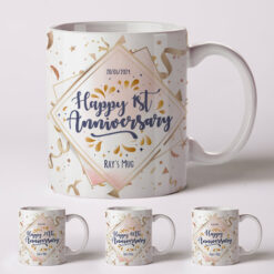 Anniversary Mugs Personalised
