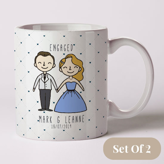Engaged and Happy Mugs