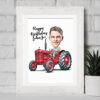 The Massey Driver Caricature