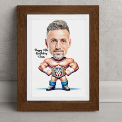 The Wrestler Caricature