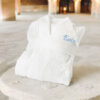 White Embroidered Bathrobe