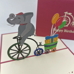 Birthday Elephant- Irish Made Pop Up Cards