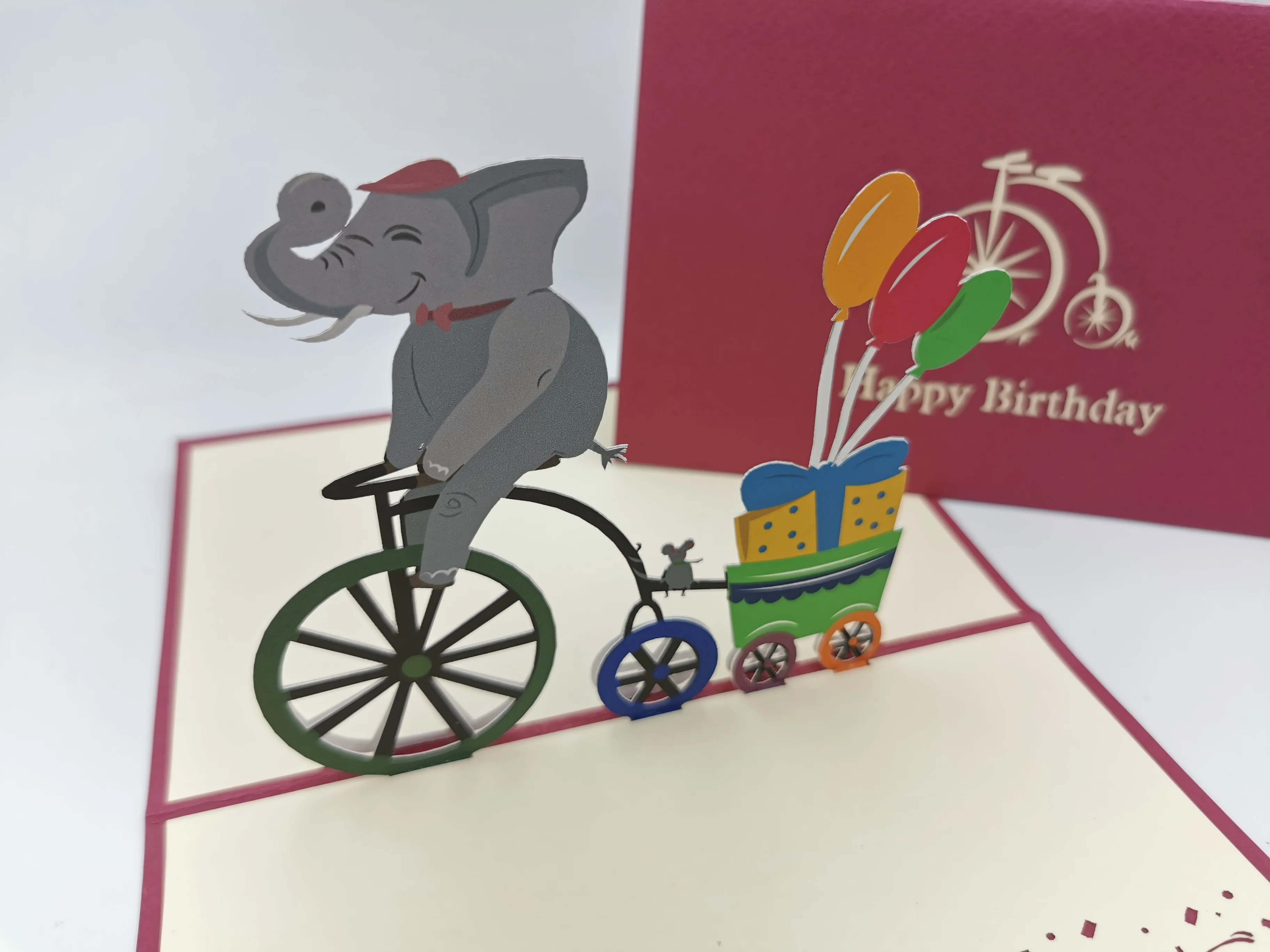 Birthday Elephant- Irish Made Pop Up Cards