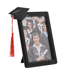 Black Graduation Photo Frame with Cap