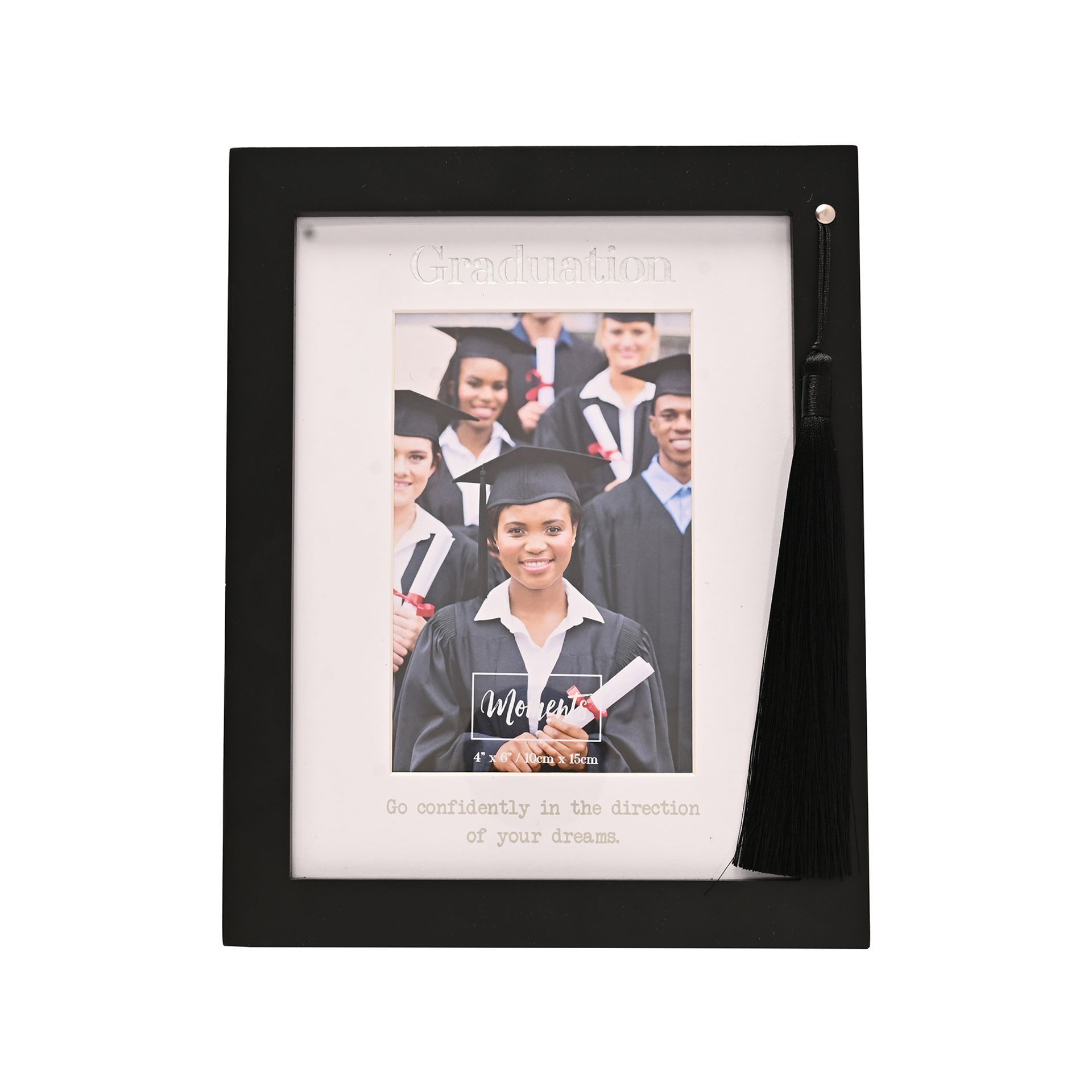 Moments Graduation Black Frame with Tassels
