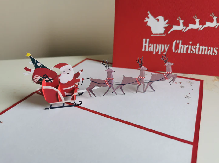 Santa's Delivery – Irish Made Pop Up Cards