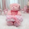 Baby Girl Teddy & Heart Light Blanket
