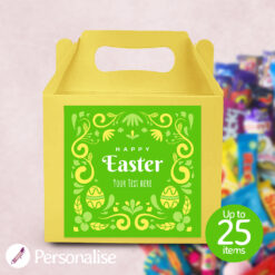 Happy Easter Green Label Mixed Treat Box - Personalised