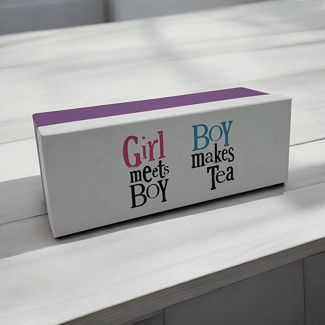Girl Meets Boy, Boy Makes Tea Set of Two Mugs in Gift Box - Image 2