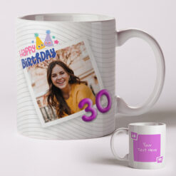 Happy Birthday Upload Image Mug