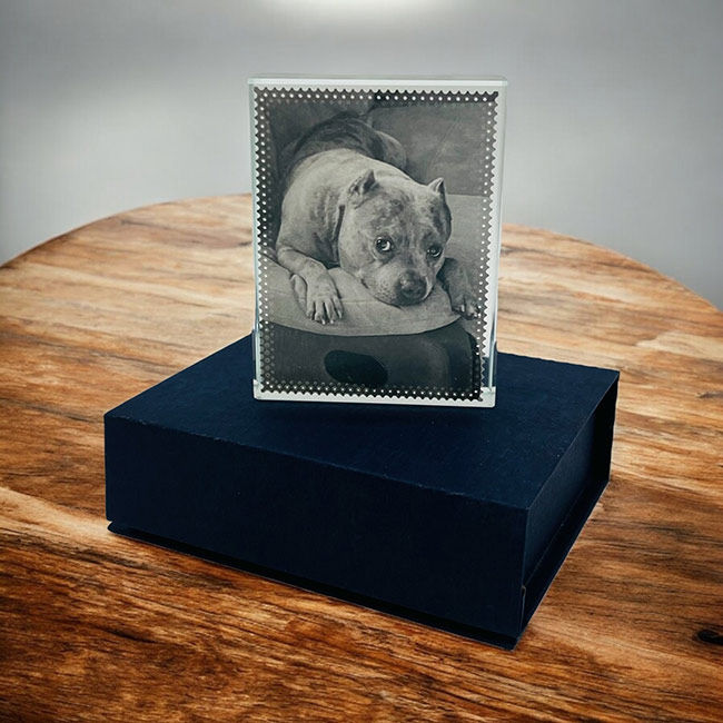 Personalised 3D Crystal Block