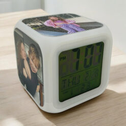 Personalised Digital Alarm Clock with Three Images2