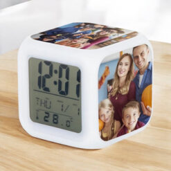 Personalised Digital Alarm Clock with Three Images