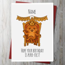 Hope your birthday is purr-fect! Card