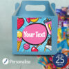 The Blue Any Text Mixed Treat Box - Personalised
