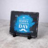 Best Dad Happy Father's Day Rectangular Photo Slate With Matt Finish – 15cm x 20cm