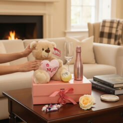Mam’s Cosy Night In Hamper with Personalised Champagne Flute