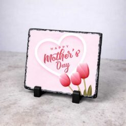 Mother's Day Personalised Rectangular Photo Slate With Matt Finish