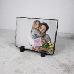 Personalised Rectangular Photo Slate With Gloss Finish