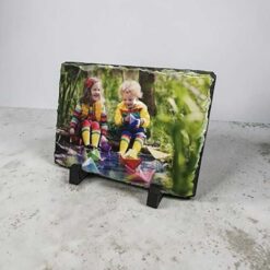 Personalised Rectangular Photo Slate With Matt Finish