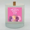 Happy Women's day Wooden Wick Candle
