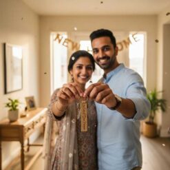 Personalised Leather Name Keyring