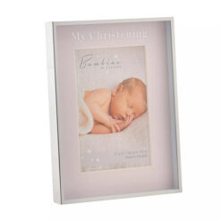 Bambino Photo Frame "Christening Day" Pink 4" x 6"