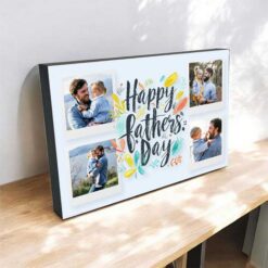 Personalised Happy Father's Day Photo Block