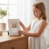 Pink Communion with Gold Writing Photo Frame