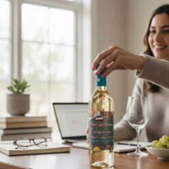 Thank You for Helping Me Navigate School – Personalised Wine Bottle