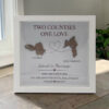 Personalised Two Counties One Love 3D Wooden Frame – Ireland